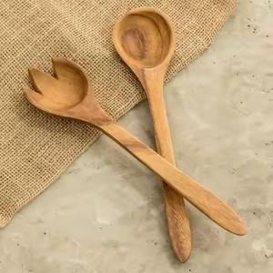 Elegante Cuchara de Madera Hecha a Mano, Utensilio de Cocina de Madera Natural para Mezclar Salsas, Arroz, Curry, Sopa, Perfecta para Usar en la Cena - Product Image 4