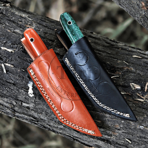 Cuchillo de camping personalizado OEM pequeño tipo Tanto de hoja fija de acero inoxidable con punta caída, cuchillos utilitarios EDC compactos con mango de resina y espiga completa - Product Image 2