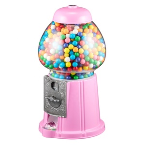 Kwang Hsieh 15" Vintage Metal Glass <b>Globe</b> Coin Operated Candy Dispenser Machine with English Interface for Home & Party Use - Product Image 2