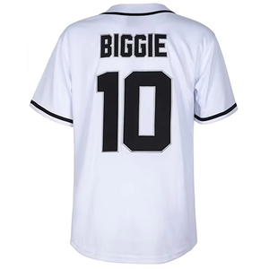 Camiseta de Béisbol con Logotipo Personalizado, Botones Cortos, Alta Calidad, 100% Poliéster, Colores Personalizables, Tallas Grandes, Transpirable, Secado Rápido - Product Image 2