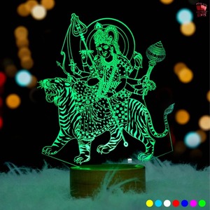 Lampe de nuit LED 3D à illusion acrylique de bonne qualité, lumière décorative religieuse pour la maison, le temple, la salle de prière, la chambre et les espaces spirituels - Product Image 6