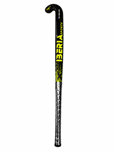 Bâton de hockey sur gazon IBERIA 90% fibre de carbone, modèle IB-00-04-Mid Bow Blade Pattern, fabrication écologique, qualité professionnelle - Product Image 1