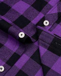 Chemises en flanelle pour hommes, respirantes, style streetwear, mode décontractée, chemises en flanelle personnalisées OEM, chemises à carreaux 100% coton pour homme - Product Image 6