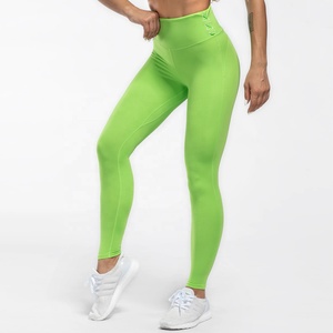 Leggings de sport pour femmes, doux, taille haute, effet ventre plat, respirants, antibactériens, longueur cheville, avec poches - Product Image 1