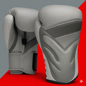 Custom Premium Leather <b>Boxing</b> Gloves 3D Printed Mold | Lightweight Pull-On Closure Protective Combo <b>Set</b> Training <b>Sparring</b> Muay - Product Image 1
