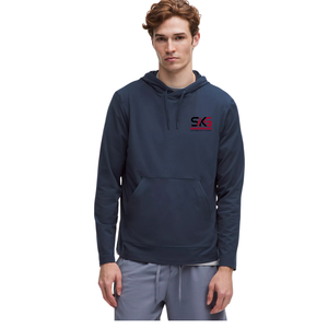 Custom <b>Men's</b> <b>Grey</b> Waffle Knit Pullover Hoodie | Long Sleeve Casual <b>Sweatshirt</b> with Ribbed Cuffs and Hem | OEM Private Label Appa - Product Image 1