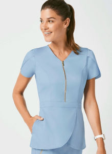 Conjunto de Uniforme Médico para Mujer, Mangas Tipo Tulipán, Ajuste Cómodo, Suave, Transpirable y Elástico, Uniforme de Enfermera para Hospital - Product Image 2