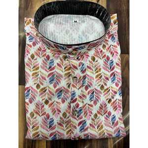 DESIGNER RAYON SÉQUENCE TRAVAIL HOMME KURTA AVEC PYJAMA MULTI - Product Image 2