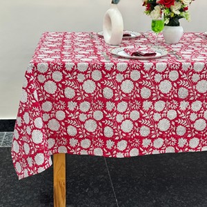 Handmade Modern Style Customizable Pure Cotton <b>Tablecloth</b> Beautiful Indian Farmhouse <b>Wedding</b> Home Hotel Party - Product Image 4