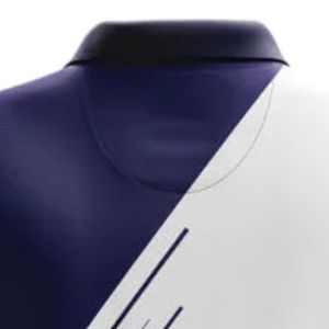 <b>White</b> Blue <b>Cricket</b> Jersey for Men Polo Collar Athletic Team Shirt Lightweight Sportswear Uniform Breathable Match Practice - Product Image 4