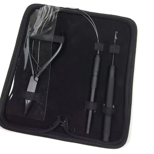 Pince à extensions capillaires et outil de tirage de boucles, kit d'outils professionnels pour extensions capillaires micro et nano, anneaux pour cheveux - Product Image 1