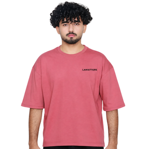 Camiseta de cuello redondo oversize para hombre, manga corta, hombros caídos, corte relajado, estilo casual urbano, venta al por mayor, camiseta básica de moda personalizada - Product Image 1