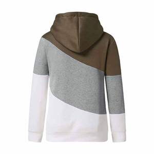 Sudadera con Capucha para Mujer, Manga Larga, Diseño Color Block, Tejida, Informal, para Otoño - Product Image 2