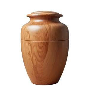 Urna de Cremación de Madera Natural Ligera para Cenizas de Adultos, Urna Conmemorativa de Madera Clásica y Sencilla para una Memoria Tranquila en el Hogar - Product Image 1