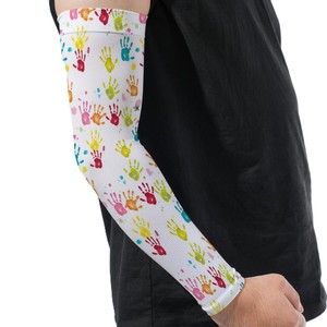 Nouvelles manches de bras personnalisées imprimées, anti-UV, compressives et rafraîchissantes pour le cyclisme et les sports de plein air, unisexes, pour adultes, design respirant - Product Image 4