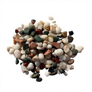 หินอาเกตขัดเงาหลากสีขายส่งสำหรับตกแต่งสวน จัดสวนภายนอก หินธรรมชาติจำนวนมาก เรียบเนียนและมันวาว - Product Image 1