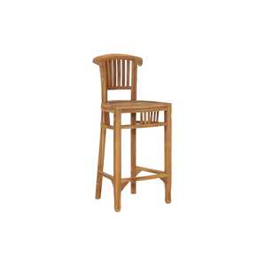 Modern Outdoor Teak Bar <b>Stool</b> Wooden <b>Garden</b> Chair Patio Cafe Resort Furniture High Bar Seating Chair - Product Image 2