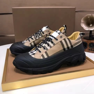 Zapatos de Diseñador de Lujo de Alta Calidad, Retro con Patrón a Cuadros, Casuales, con Suela Gruesa y Ligera, con Cordones, para Caminar, para Hombre y Mujer - Product Image 3