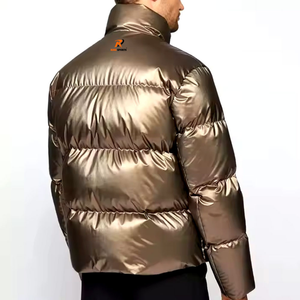 Vestes d'hiver matelassées personnalisées avec logo pour hommes, vente en gros, vestes à bulles élégantes pour hommes, nouvelle mode, manteaux en duvet multicolores pour hommes - Product Image 4
