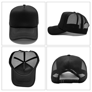 Trucker Cap With Custom Logo Embroidery 5 <b>Panel</b> Travel Sports Baseball Caps Mesh Men High Quality Plain Foam Blank Trucker Hat - Product Image 3