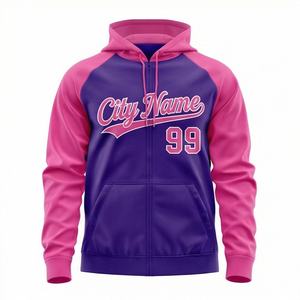 Sweats à capuche zippés en polaire personnalisés pour hommes, femmes et jeunes, coupe confortable avec broderie de logo, fabrication OEM, vente en gros, doux, chauds, couleur personnalisée - Product Image 1