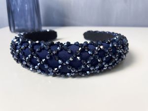 Women's Embroidered <b>Headband</b> with Watermelon <b>Beaded</b> Design Knotted Band Bead Hair Accessories Perfect Gift Item - Product Image 5