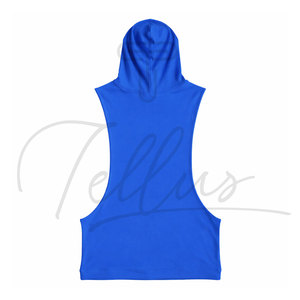 Débardeur à Capuche Sans Manches Style Sportif – Vente en Gros, Haute Qualité, pour Hommes, en Polyester/Coton, Respirant, Séchage Rapide, Personnalisable - Product Image 5