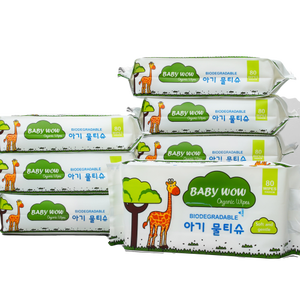 Toallitas Húmedas Perfumadas para Adultos Wow Wet Wipes, 80 Unidades, Ecológicas, de Tela No Tejida, Desechables por el Inodoro, para Limpieza del Hogar, OEM - Product Image 1