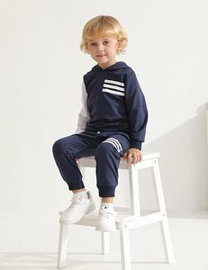 Ensemble de survêtements pour enfants en gros, collection printemps |   Sweat-shirt et pantalon à col rond pour enfants, ensemble de survêtement en coton pour le printemps |   Sweat-shirt décontracté - Product Image 3