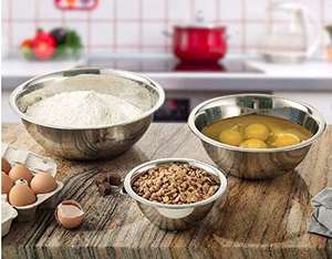 Juego de Tazones para Mezclar de Acero Inoxidable Pulido, Ecológicos y Modernos, para Fácil Almacenamiento, Servicio en Restaurantes, Hoteles y Uso Doméstico - Product Image 5