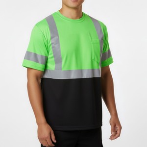 Custom Reflective <b>Safety</b> Shirt High Visibility Workwear Shirt with Reflective <b>Tape</b> for Industrial Workers - Product Image 4