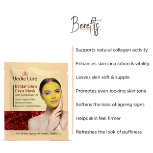 Vedic Line Kumkumadi Tailam Cryo Face, Brillo Ayurvédico e Iluminación de la Piel para Todo Tipo de Piel, Precio de Exportación - Product Image 2