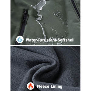 Chaqueta Soft Shell para Hombre, Ropa Deportiva para Exteriores con Tela Transpirable para Estilos de Vida Activos, Pedidos al por Mayor, Suministro OEM - Product Image 3