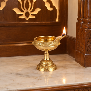 Traditional Decorative Metal Lotus Shape Urli Diya Made up of Brass for Floating Flowers Beautiful Diwali Decorative Bowl Diya - Product Image 4