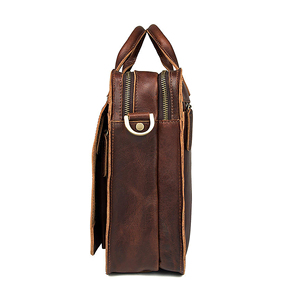 Maletín de Cuero para Hombre, Maletín para Portátil, Maletín de Cuero Genuino Personalizado, Maletín de Viaje, Bolsa de Mensajero para Oficina - Product Image 5