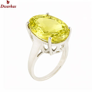 Anillo de cuarzo limón de plata de ley 925 hecho a mano, moderno y de alta calidad, con piedra preciosa llamativa, para regalo de boda para hombre, disponible en stock. - Product Image 1