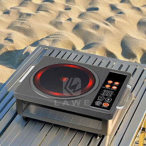 OEM Brand 2200W fornello in ceramica a infrarossi resistente ai graffi in vetro a bruciatore singolo Touch Control elettrico per uso esterno - Product Image 1