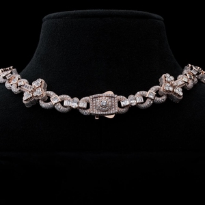 VVS Moissanite Diamond Cross Cuban Link <b>Chain</b> Necklace 925 Sterling Silver <b>Iced</b> <b>Out</b> Custom Hip Hop Jewelry Gift - Product Image 3