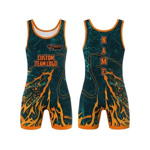 Maillot de lutte professionnel numérique extensible, respirant et léger, séchage rapide, pour entraînement d'élite national, homme et femme - Product Image 4