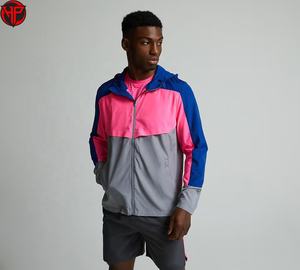 Chaqueta Cortavientos para Hombre, Personalizada, Ligera, 100% Nailon, con Cierre, Sudadera con Capucha, Impermeable - Product Image 1