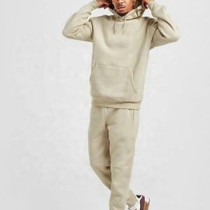 Survêtement de sport pour hommes de qualité supérieure 100% coton col à capuche d'hiver tricoté dernier tissu polaire imperméable à la mode solide haut - Product Image 3