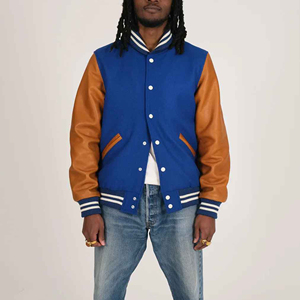 Latest Design <b>Leather</b> <b>Jacket</b> Chenille Embroidery Wool Letterman Bomber School College University Baseball Men's Varsity <b>Jacket</b> - Product Image 2