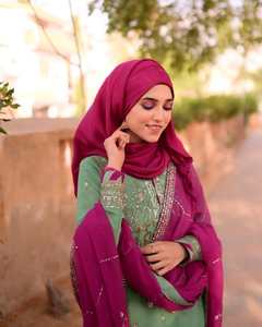 Robe pakistanaise pour femmes, ensemble en tissu lawn par WS Int Casual Regular Lehenga Choli Se - Product Image 1