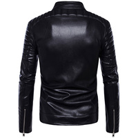 Veste en cuir de vache noire pour homme, 100% de haute qualité, confortable, respirante, manches longues, col montant, streetwear, hiver, chaud