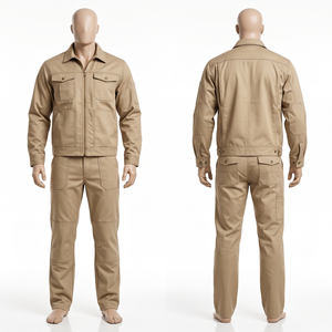 Tenue de Travail Homme 245 GSM en Sergé Poly-Coton Rouge avec Panneaux Réfléchissants sur Poitrine et Dos, Personnalisable avec Broderie et Impression de Logo - Product Image 6