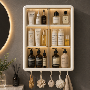 Modern MDF Bathroom Cabinet <b>Storage</b> <b>Box</b> | Multipurpose Household Organizer for <b>Kitchen</b>, Makeup & Bedroom Use - Product Image 1