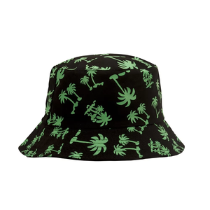 Chapeau Bob Unisexe en Polyester/Coton Doux Double Face Brodé 3D Effet Feuille de Cocotier Haute Qualité pour Usage Quotidien Décontracté - Product Image 6