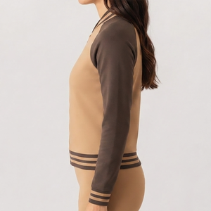 Chaqueta Varsity para Clima Cálido, Excelente Calidad y Uso en Exteriores, Chaqueta Varsity de Moda para Mujer, Agradable al Tacto - Product Image 3