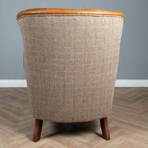 โซฟาหนังวัวแท้แบบขายส่ง 1 ที่นั่ง พร้อมเก้าอี้ทรงคิงส์หุ้มด้วยหนังวัวแท้ ดีไซน์หรูหรา สำหรับห้องนั่งเล่นหรือสำนักงาน - Product Image 3