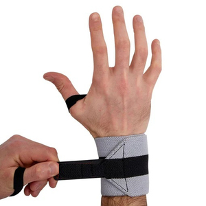 อุปกรณ์ออกกำลังกายแบบยืดหยุ่น ผ้าพันข้อมือผ้าฝ้ายสำหรับฝึกซ้อม รองรับข้อมือ วัสดุน้ำหนักเบา ผ้าพันข้อมือ - Product Image 2